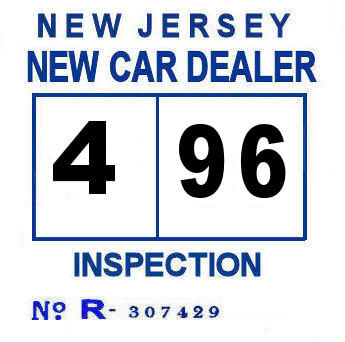 (image for) 1996 New Jersey New Car Dealer